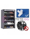 Текстилна етажерка за обувки на 5 реда